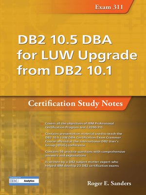 cover image of DB2 10.5 DBA for LUW Upgrade from DB2 10.1